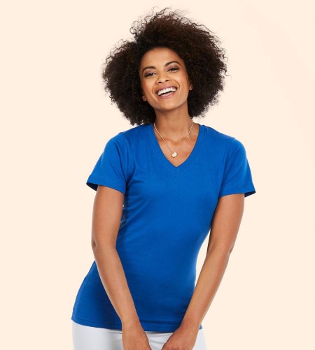 Uneek UC319 Ladies Classic V Neck T-Shirt