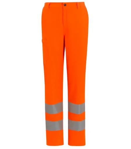 Regatta Hi Vis Pro Contract Stretch Action Trouser TRJ629 Orange Front