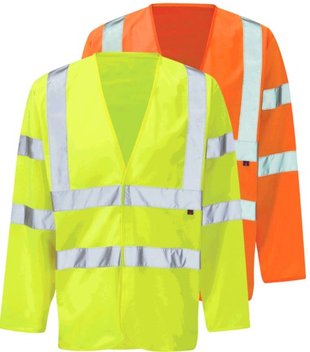 Flame Retardant Long Sleeve Hi Vis Vest FRHVJ03