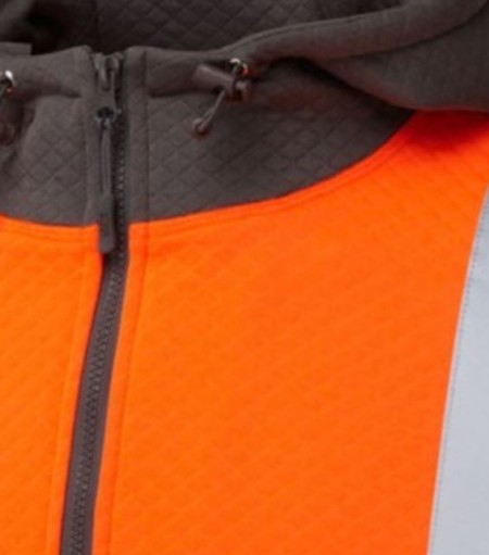 Hi Vis Sweatshirt with Quarter Zip LEO SS01