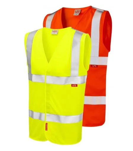 Flame retardant hi vis vest