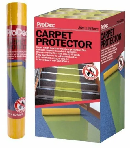 Prodec Plastic Carpet protector 25m x 625mm