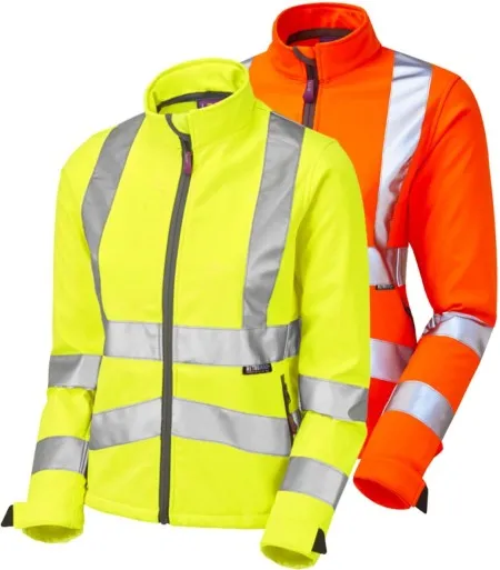 Ladies Hi Vis Softshell Jacket Leo SJL01 EcoViz