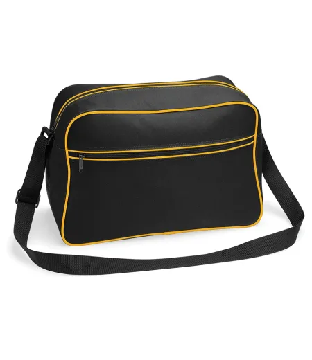 Retro shoulder bag BG014 Black/Gold