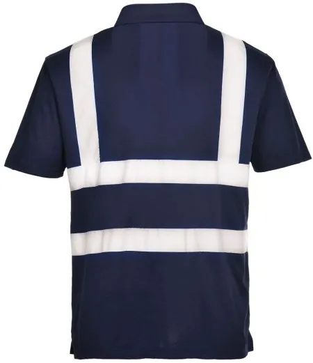 Navy Blue Hi Vis polo shirt Portwest F477