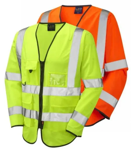 Long Sleeve Hi Vis Vest With Pockets