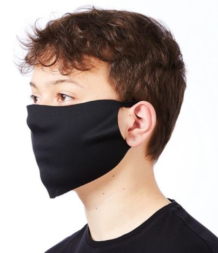 Economy Washable Black Face Covering - Mask Xq001