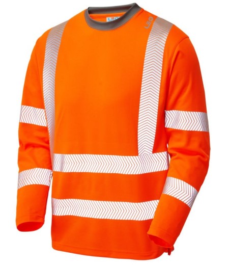 Hi Vis Long Sleeve Coolviz T Shirt EcoViz Leo T08