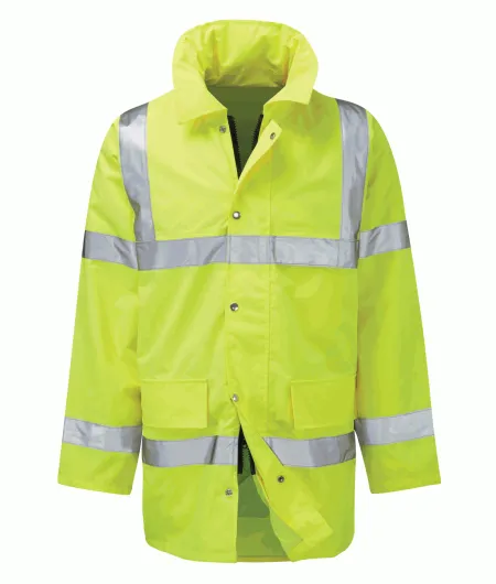 Yellow Hi Vis Coat Padded Waterproof