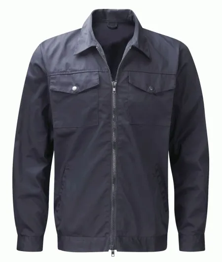 Navy Zip Stud Front Jacket Orbit PC245J