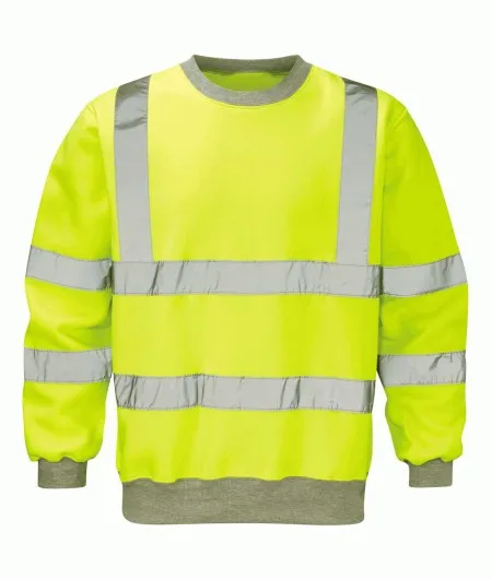 Hi Vis Yellow Sweatshirt Class 3