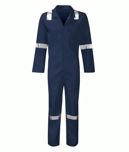 Navy Flame Retardant Hi Vis Coverall