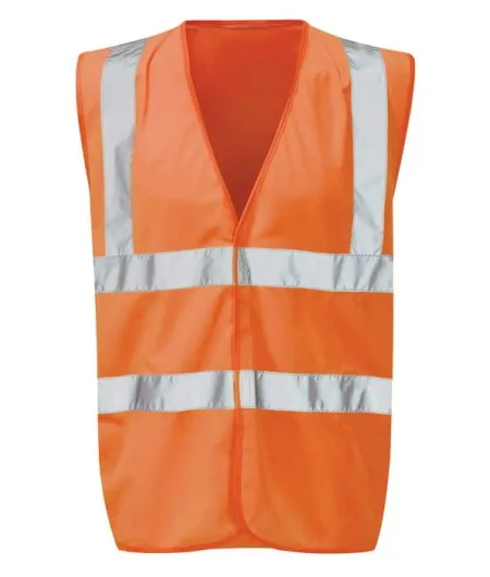 Orange Hi Vis Vest With Orange Piping Orbit