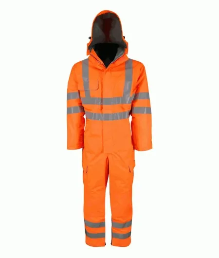 Waterproof Hi Vis Rail Coverall Breathable