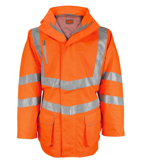 Orange Premium Hi Vis Padded Breathable Jacket