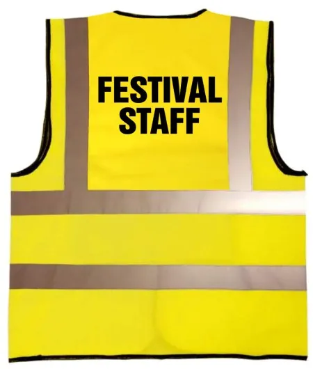 Festival Staff Printed Hi Vis Vest
