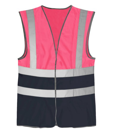 Pink and Navy Hi Vis Vest
