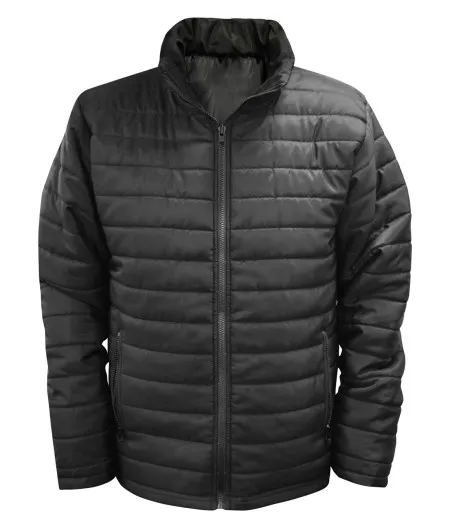 Topaz Quilted Blouson Jacket Black
