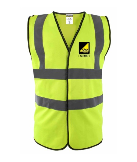Gas Safe hi visibility vest with Gas safe logo