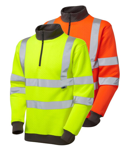 Hivis Sweatshirt Quarter Zip LEO SS01