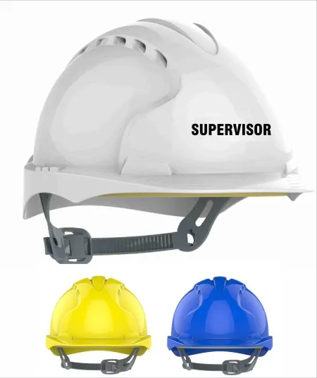 Supervisor Printed Safety Helmet