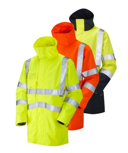 100% Waterproof  Breathable Hivis Coat  Leo A04