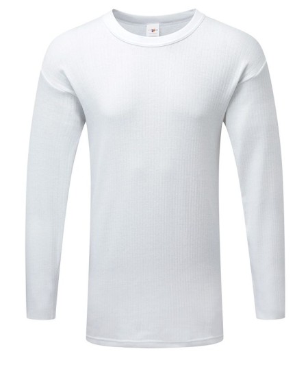 Long Sleeve Thermal Vest White