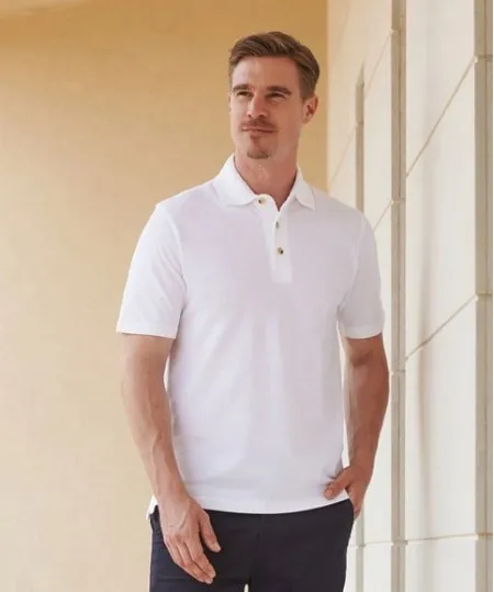 Henbury HB100, polo with stand up collar