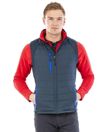 Two Colour Padded Softshell Gilet Result R238X