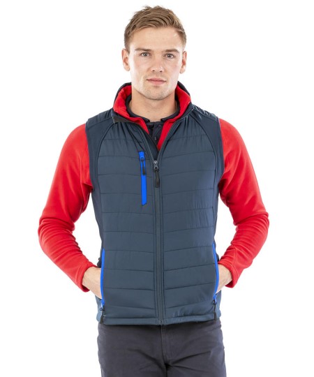 Two Colour Padded Softshell Gilet Result R238X