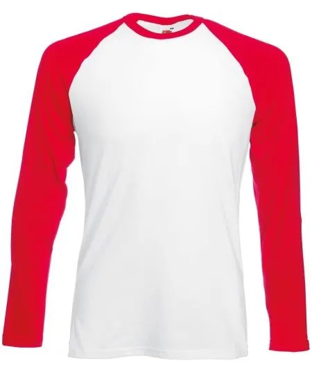 Fruit of the Loom SS028 White/Red*