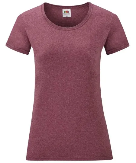 Heather Burgundy Fruit of the Loom SS050