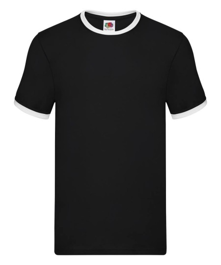 Fruit of the Loom SS168 Black/White
