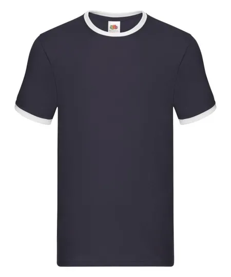 Fruit of the Loom SS168 Navy/White