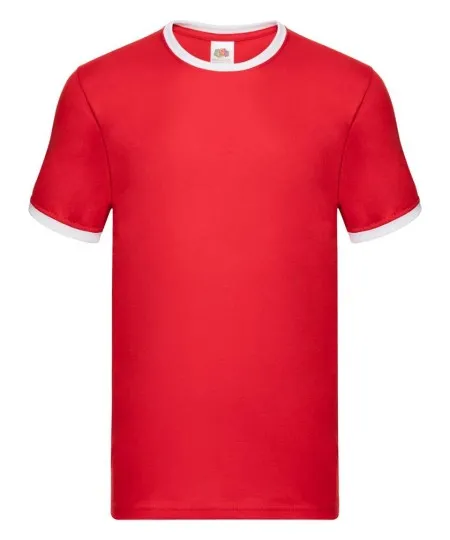 Fruit of the Loom SS168 Red/White