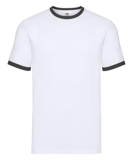 Fruit of the Loom SS168 White/Black