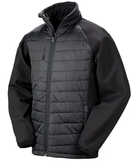 Padded Softshell Jacket Result R237X Black/Black