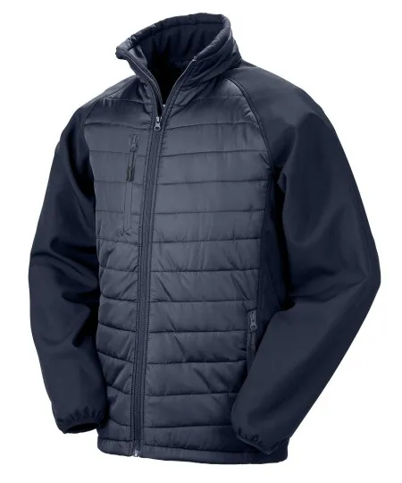 Padded Softshell Jacket Result R237XNavy/NAvy
