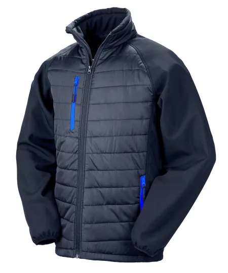 Padded Softshell Jacket Result R237X Navy/Royal