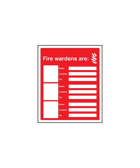 Fire wardens are sign