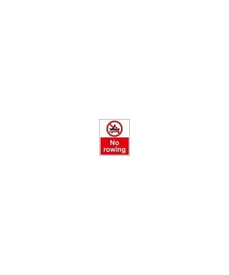 No rowing sign