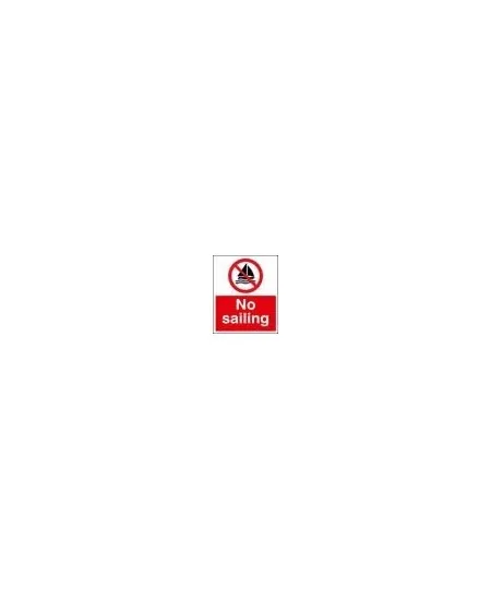 No sailing sign