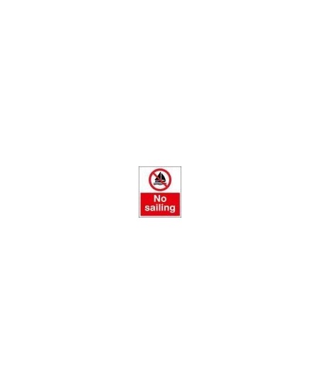 No sailing sign