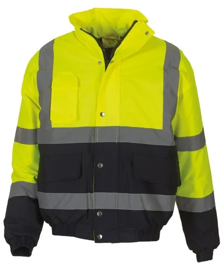 HVP218 Yoko Two Tone Hivis Bomber Jacket