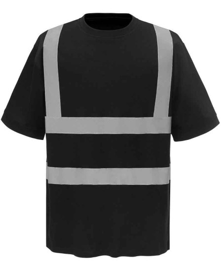 Black Hi Vis Tee Shirt YOKO HVJ410