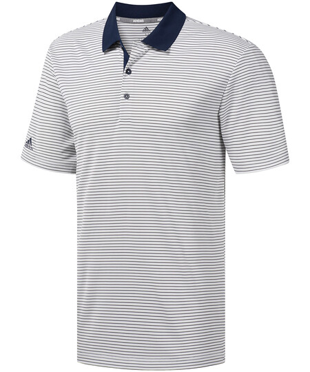 White/Navy 2-colour stripe polo AD115 adidas