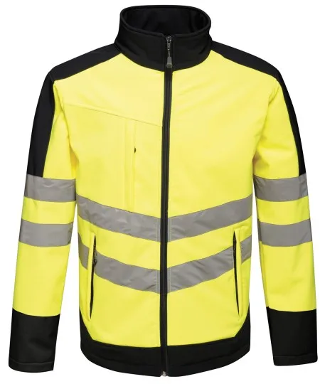 Regatta High-vis pro softshell TRA625 Yellow/Navy