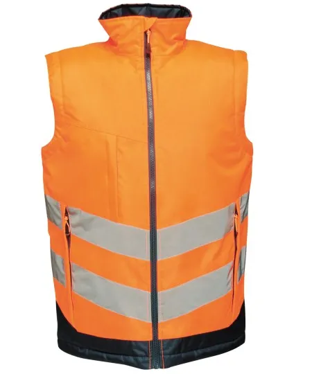 Regatta High-vis pro bodywarmer TRA840 Orange/Navy