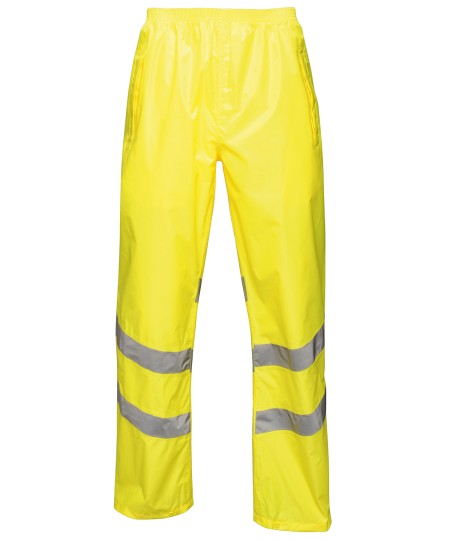 Regatta Hi-vis pro pack-away trousers TRW498 Yellow