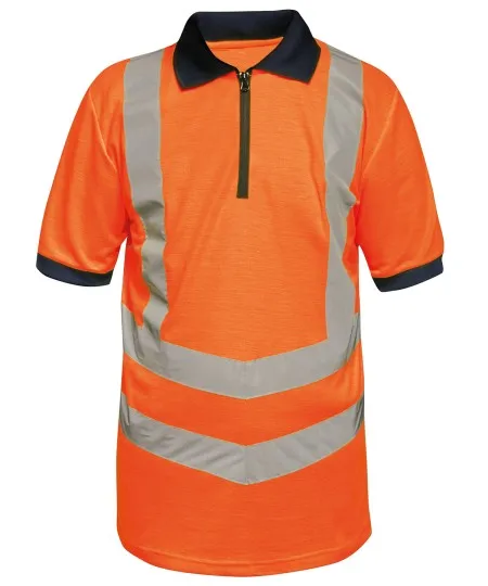 Regatta Hi-vis pro polo TRS189 Orange/Navy